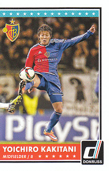 Yoichiro Kakitani FC Basel 2015 Donruss Soccer Cards #34